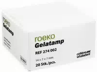 Gelatamp Tampons aus Geschaeumter Gelatine