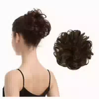 100% Echthaar Haardutt Schwarz Braun Extensions Damen Haarte 1 st