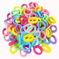 100 Haargummis Mädchen Mini Nahtlose Elastische Baby Haarbän 1 st