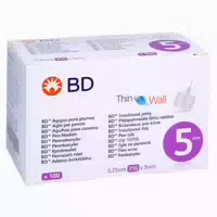 Bd Thin Wall Pen Nadeln 0,25 31 Gx5 Mm 100 St