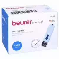 Beurer Gl40 Blutzuckerteststreifen 50 St Teststreifen