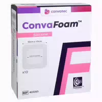 Convafoam Silicone Verband 10x10 cm 10 st