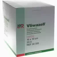 Vliwazell Saugkompressen 10x10 Cm Steril 25 St Kompressen