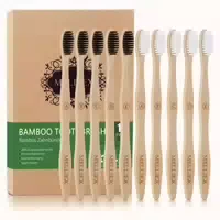 10er Pack Bambus Zahnbürsten Bio Holz Bpa Frei Umweltfreundl 1 st
