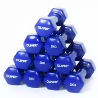10x Oliver Vinyl Hantel zu Je 2 0 kg