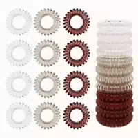 12er Pack Spiral Haargummis Telefonkabel Damen Mädchen Spira 1 st