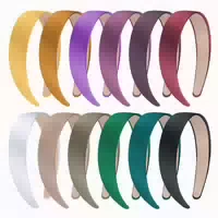 12er Set Satin Haarreifen 3cm Breit für Frauen und Mädchen, 1 st