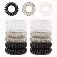 12er Spiral Haargummis Elastische Hair Ties Zopfgummi Damen 1 st