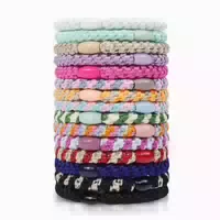 15 Stück Elastic Hair Ties Haargummis Damen Mehrfarbig Locki 1 st