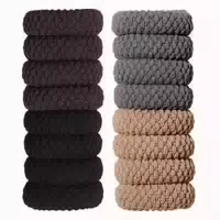 16er Set Schwarz Breite Baumwolle Haargummis Elastisch für D 1 st