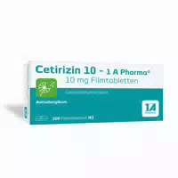 Cetirizin 10 1 A Pharma 7 st Filmtabletten