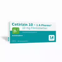 Cetirizin 10 1 A Pharma 7 st Filmtabletten