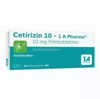 Cetirizin 10 1a Pharma 50 St Filmtabletten