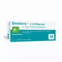 Deslora 1a Pharma 5 mg Filmtabletten 20 Stück