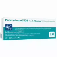 Paracetamol 500 1 A Pharma Tabletten 20 st