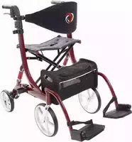 2 in 1 Rollator Spring Vario mit Rollstuhl Funktion | Bescomedical