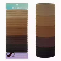 20 Stück Schwarz Haargummi Damen Mädchen Elastisch Haarbände 1 st
