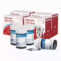 200pcs Sinocare Blutzucker Teststreifen ohne Lanzetten | Sicherer Akku