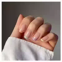 24 Bunte Eckige Nägel Pearls Muster Press On Nails Fake Näge 1 st