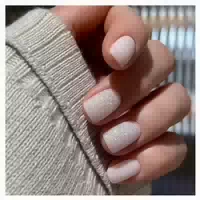 24 Stück Beige Eckig Kurz Fake Nägel Design Glossy Nude Squa 1 st