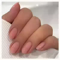 24 Stück French Nails Press On Nüdescht Pink Almond Acryl Nä 1 st