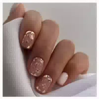 Künstliche Nägel 24 Weiß French Eckig Glossy 12milky&squ 1 st