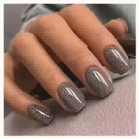 24 Stück Quadratische Press On Nails Rosa Acryl für Frauen 1 st