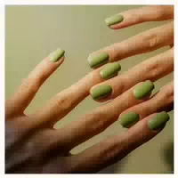 24pcs Eckig Nägel Avocado Grün Künstliche Full Cover Press O 1 st