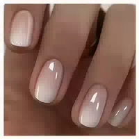 24pcs Kurze Quadratische Chrom Glänzende Press On Nägel Fren 1 st