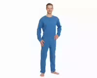 Pflegeoverall Mit Beinreißverschluss Lang Suprima 4671 Kornblume Gr Xl