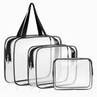 3er Pack Wasserdichte Transparente Kulturtaschen für Männer 1 st
