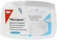 3m™ Micropore™ Hypoallergenes Vliespflaster 2,5 cm X 9,1 m Weiss
