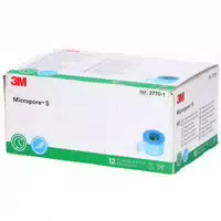 3m™ Micropore™ S Silikonrollenpflaster, 2770 1, 2,5 cm X 5 m