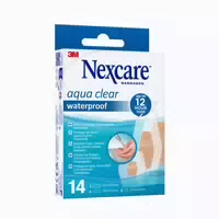 Nexcare Aqua Clear Waterproof, 3 Grössen Gemischt 14 St