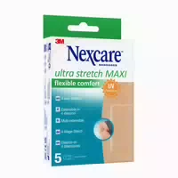Nexcare Ultra Stretch Maxi Comfort Flexible Pflaster, 50 Mm X 101 Mm 5 St