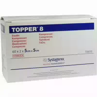 Topper 8 Kompr 5x5 Cm Steril 60x2 St Kompressen