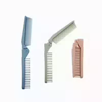 3x Faltbare Haarbürsten Kamm Massagekopf Feiner Zahnkamm Tas 1 st