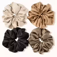 4er Set Große Seide Scrunchies Satin Haargummis Damen Mädche 1 st