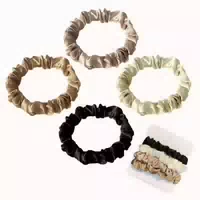 4er Set Seide Satin Scrunchies Haargummi in 4 Farben Haars 1 st