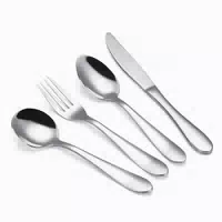 4teiliges Kinderbesteck Set aus 18 10 Edelstahl 1 st