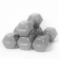 4x Oliver Vinyl Hantel zu Je 4 0 kg