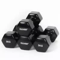 4x Oliver Vinyl Hantel zu Je 4 0 kg