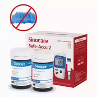 50 Stück Sinocare Blutzuckerteststreifen ohne Lanzetten | Sicherer Akku