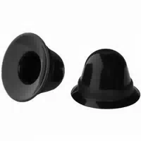 665 665 Super Silicone Schwarze Brustwarzensauger mit Reiseetui Schwarz
