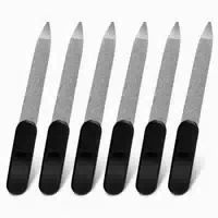6er Set Mini Schwert Nagelfeilen Edelstahl Fingernagelfeilen 1 st