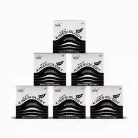 6x Nasara Kinesiologie Tape Schwarz