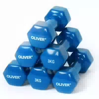 6x Oliver Vinyl Hantel zu Je 3 0 kg