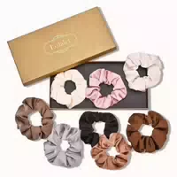 6 Stück Premium Seide Scrunchies Haargummis Damen Haarschmuc 1 st