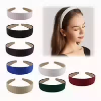 6 Stück Haarreifen Damen Breit Headband Diy Haarschmuck Schw 1 st