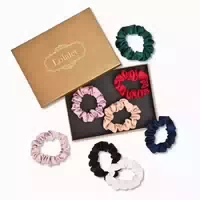 8er Set Lolalet Seide Scrunchies Damen Premium Satin Haargum 1 st